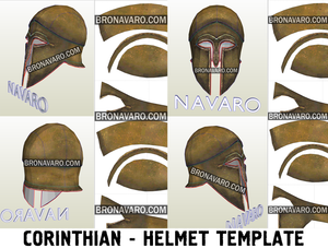 Greek corinthian helmet foam template
