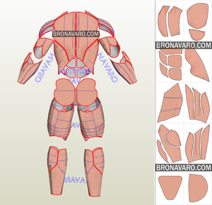 Muscle Suit Cosplay Template