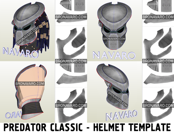 Load image into Gallery viewer, Predator Helmet Eva Foam Template
