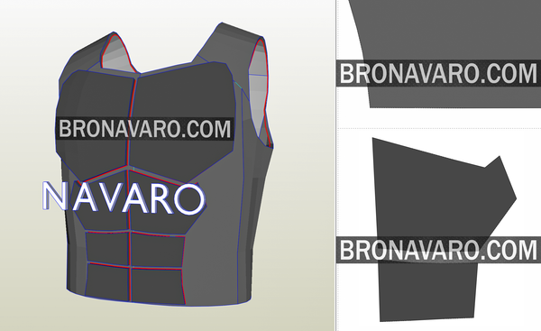 Load image into Gallery viewer, Red Hood Armor Printable Template
