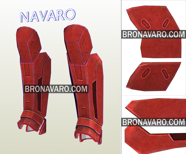 Load image into Gallery viewer, Red Hood Shin Guards Pattern
