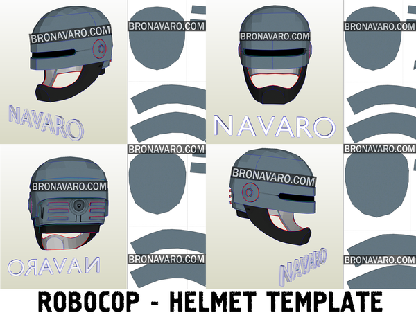 Load image into Gallery viewer, Robocop Helmet Eva Foam Template
