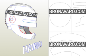 Robocop Helmet PDF Pattern