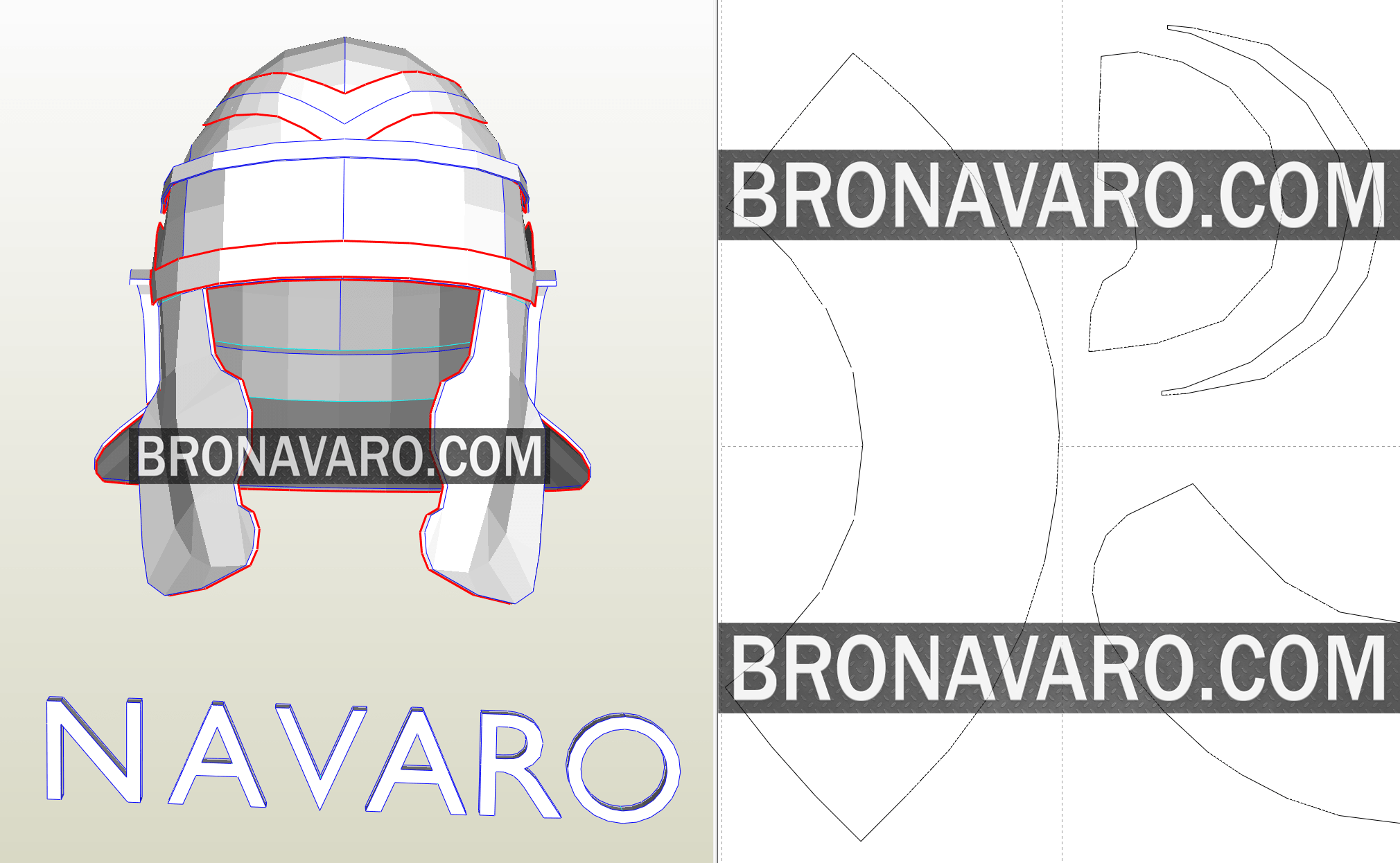 ROMAN HELMET Printable Template PDF / PDO - Roman Imperial Helmet ...
