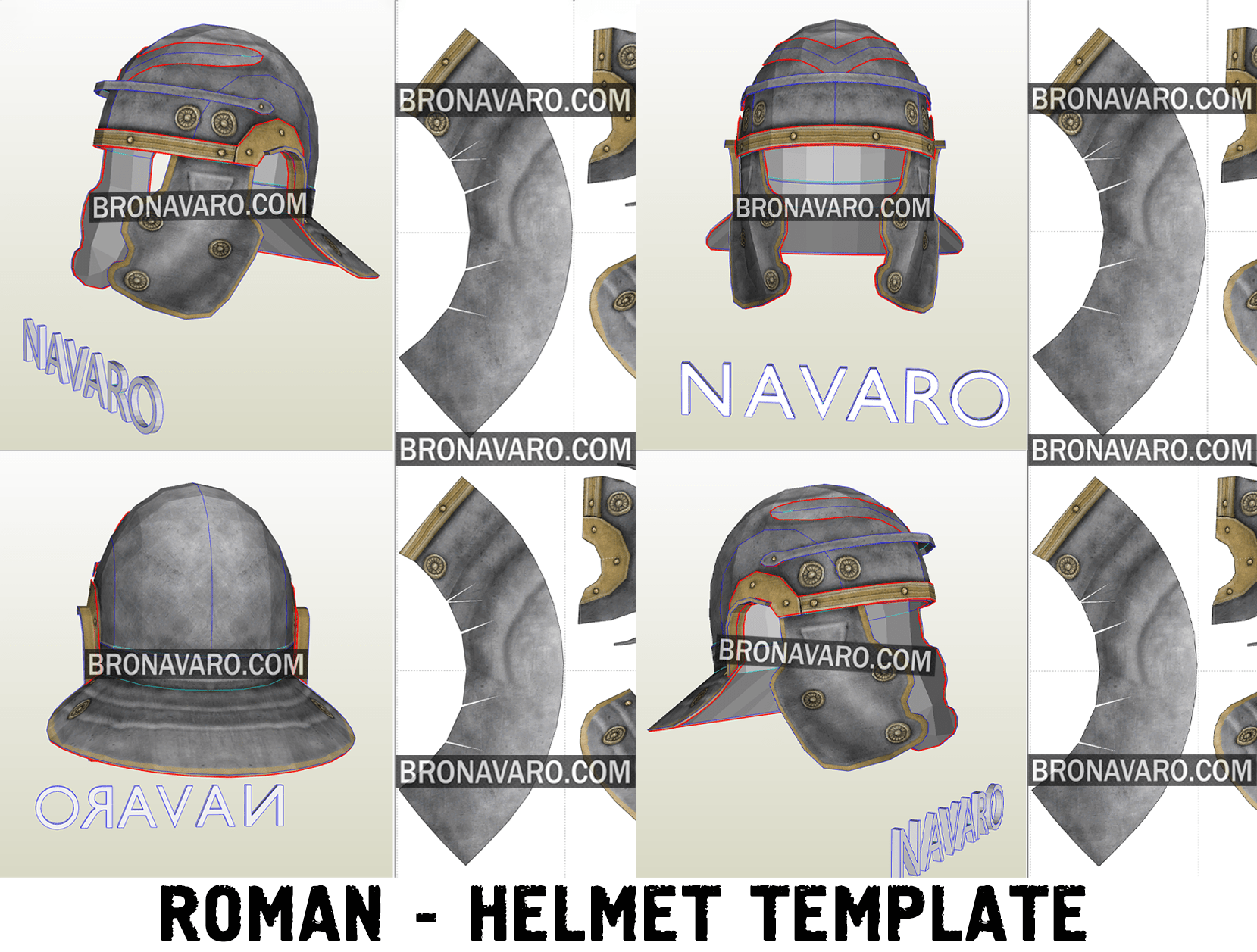 Roman Soldier Helmet Template roman-soldier-helmet-template