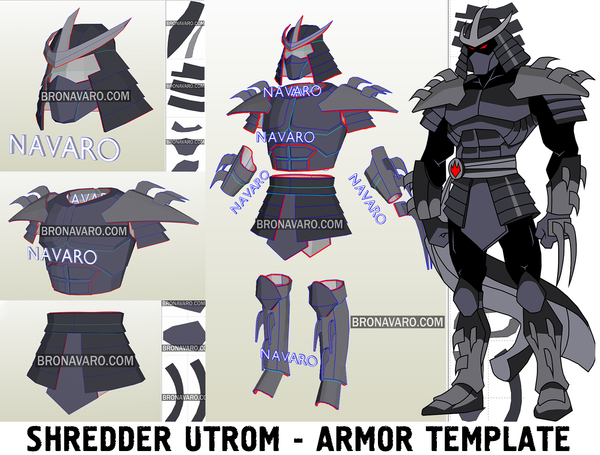 Load image into Gallery viewer, Shredder Utrom Armor Template
