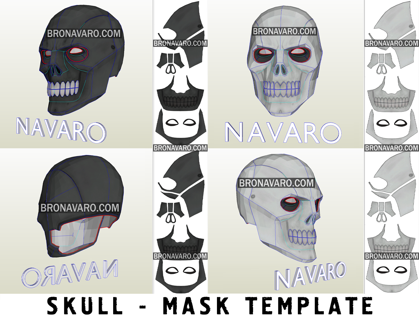 Full Head Mask Template full-head-mask-template