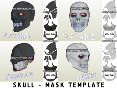 Skull Mask Eva Foam Template