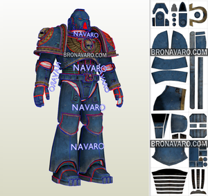 Ultramarine Cosplay Armor Pattern