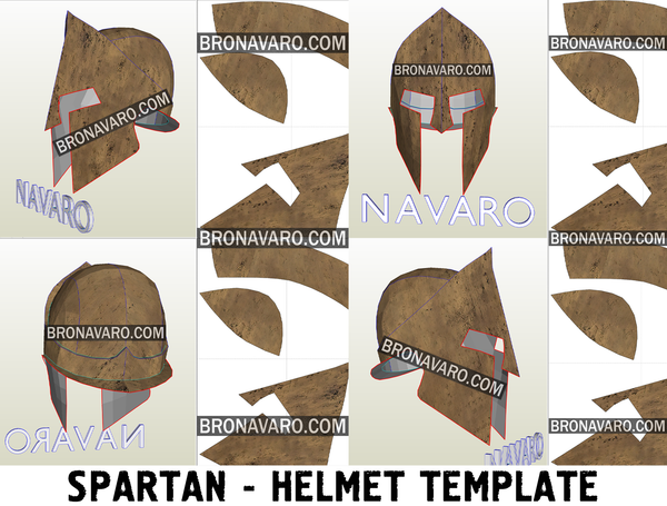 Load image into Gallery viewer, Spartan Helmet pepakura
