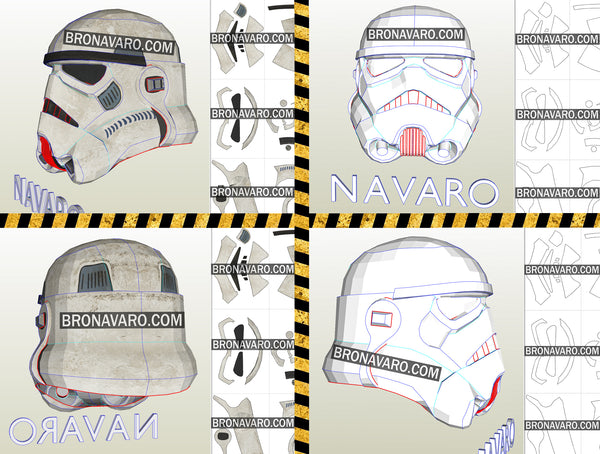 Load image into Gallery viewer, Star Wars Stormtrooper Helmet Pepakura
