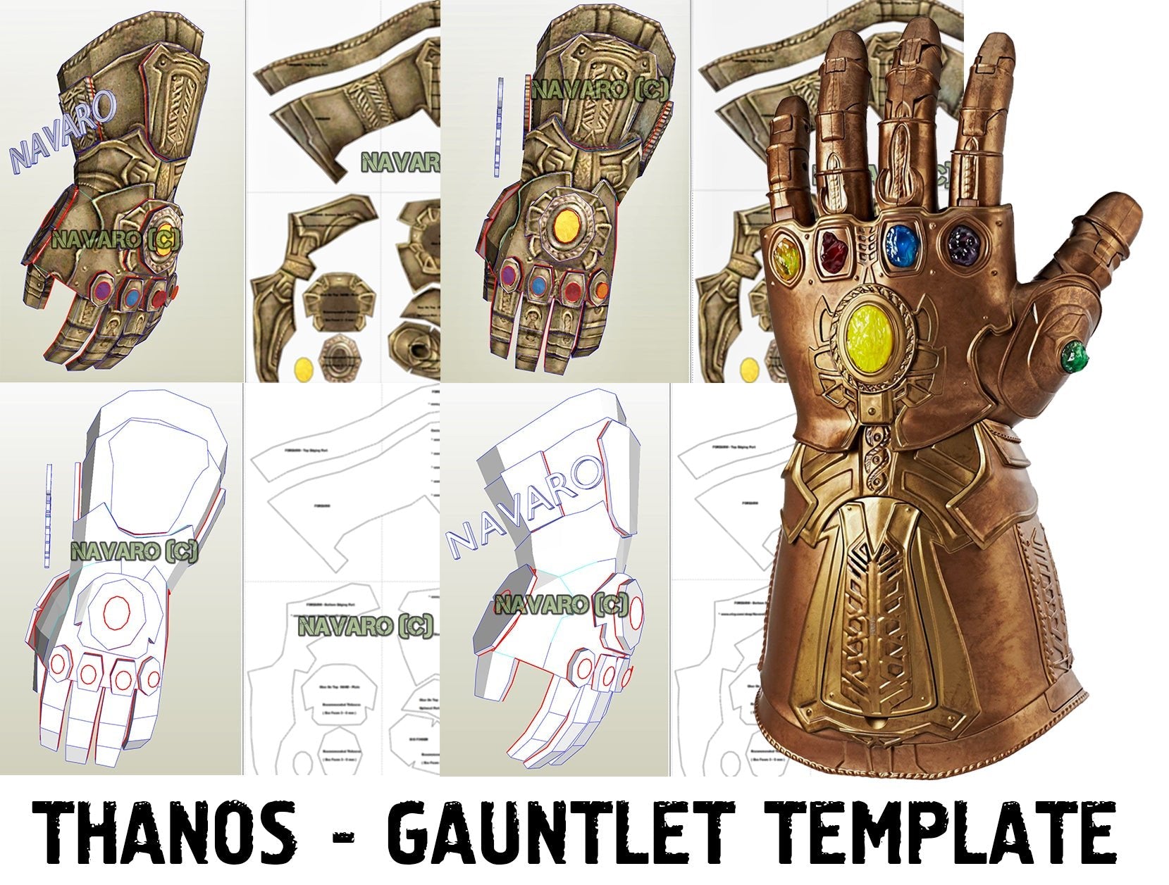 thanos handschuh basteln Thanos Infinity Gauntlet (Foam Template)