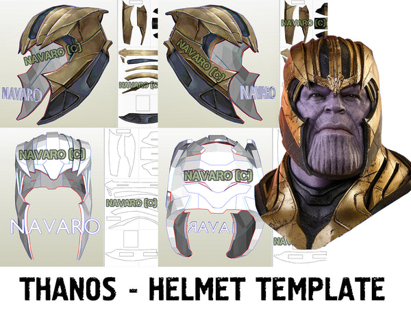 Load image into Gallery viewer, thanos helmet template
