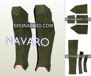 Warhammer 40K Armor Foam Template - Shin Guards Foam Template