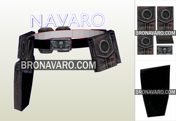 Load image into Gallery viewer, Warhammer 40K Imperial Guard Costume Pattern - Warhammer Belt Cosplay
