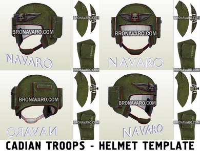 Warhammer 40K Imperial Guard Helmet Eva Foam Template