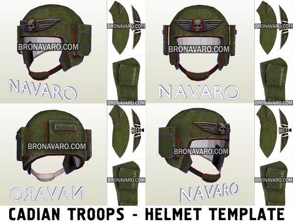 Load image into Gallery viewer, Warhammer 40K Imperial Guard Helmet Eva Foam Template
