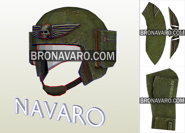 Load image into Gallery viewer, Warhammer Cadian Helmet Template
