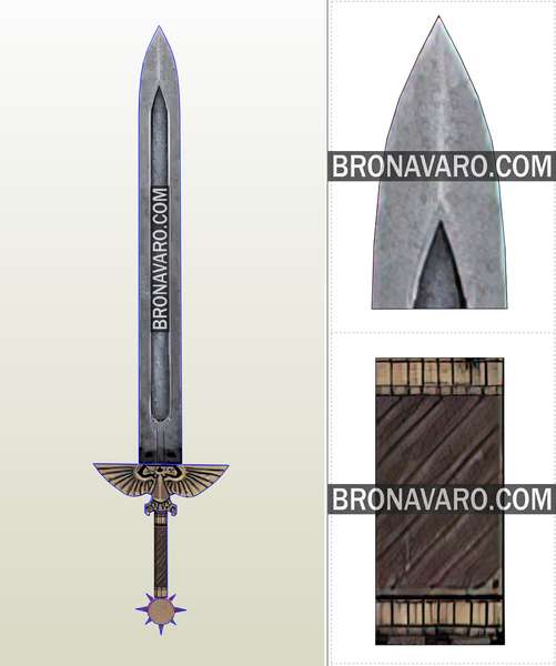 Load image into Gallery viewer, Warhammer Sword Foam Template
