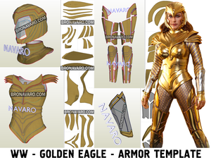 Wonder Woman 1984 Golden Eagle Armor Pepakura
