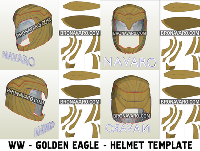 Wonder Woman Golden Eagle Helmet Pepakura