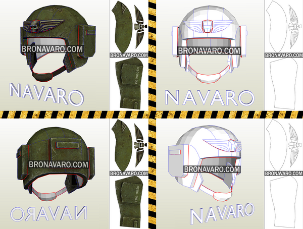 Load image into Gallery viewer, imperial Guardsman Cosplay Helmet Pattern
